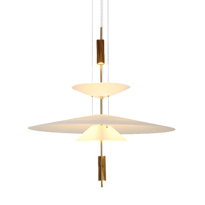 Plumeo Chandelier - Modern Layered LED Pendant for Living Room