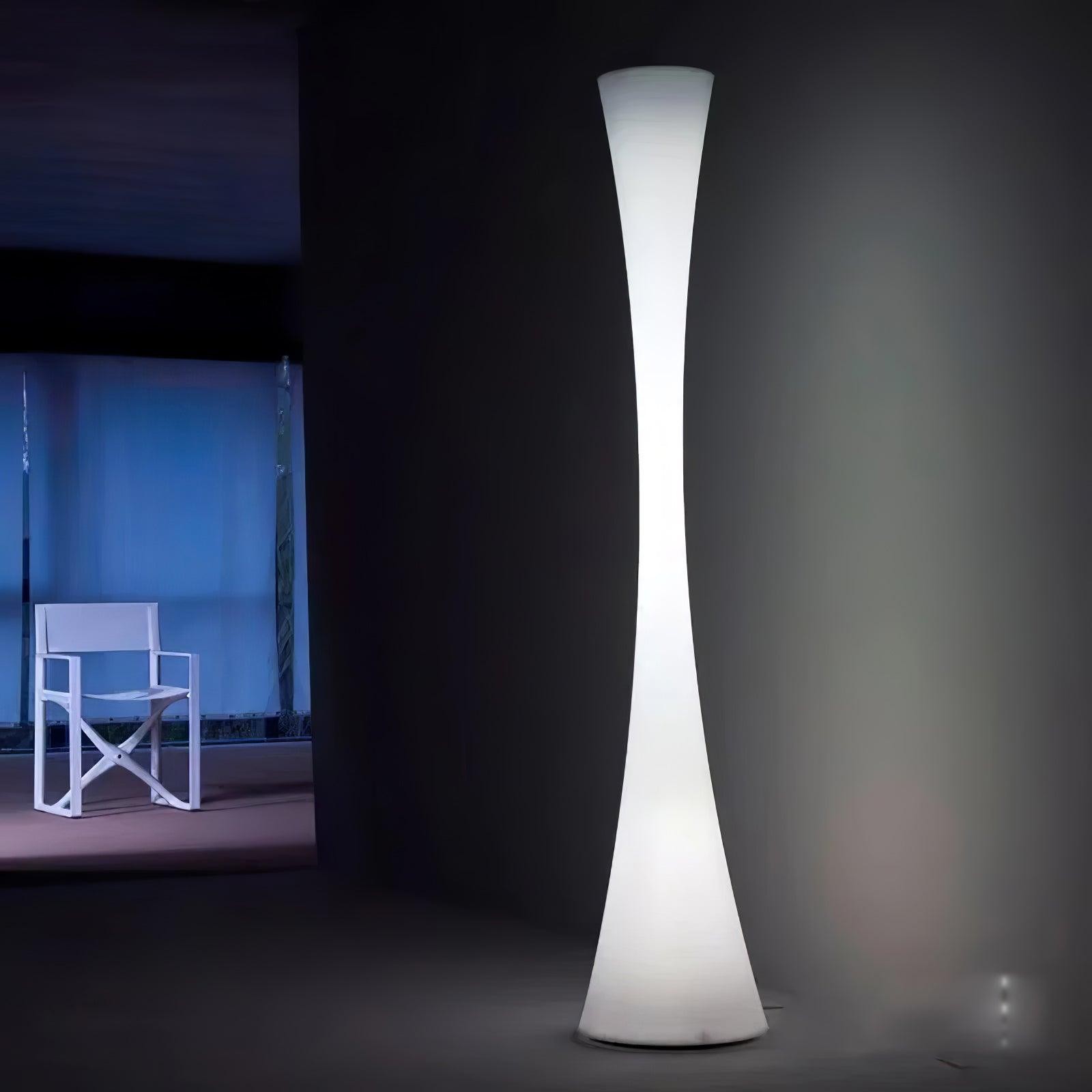 Romantic Simple White Column Floor Lamp G06