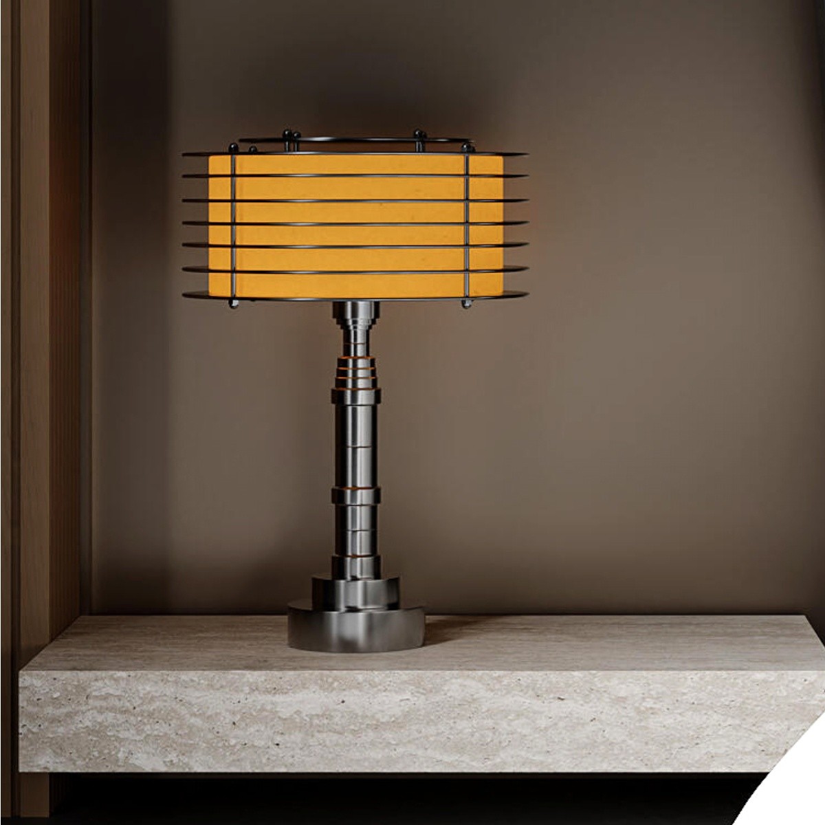 Modern Layered Lamps in Stainless Steel – Table & Floor Options S257