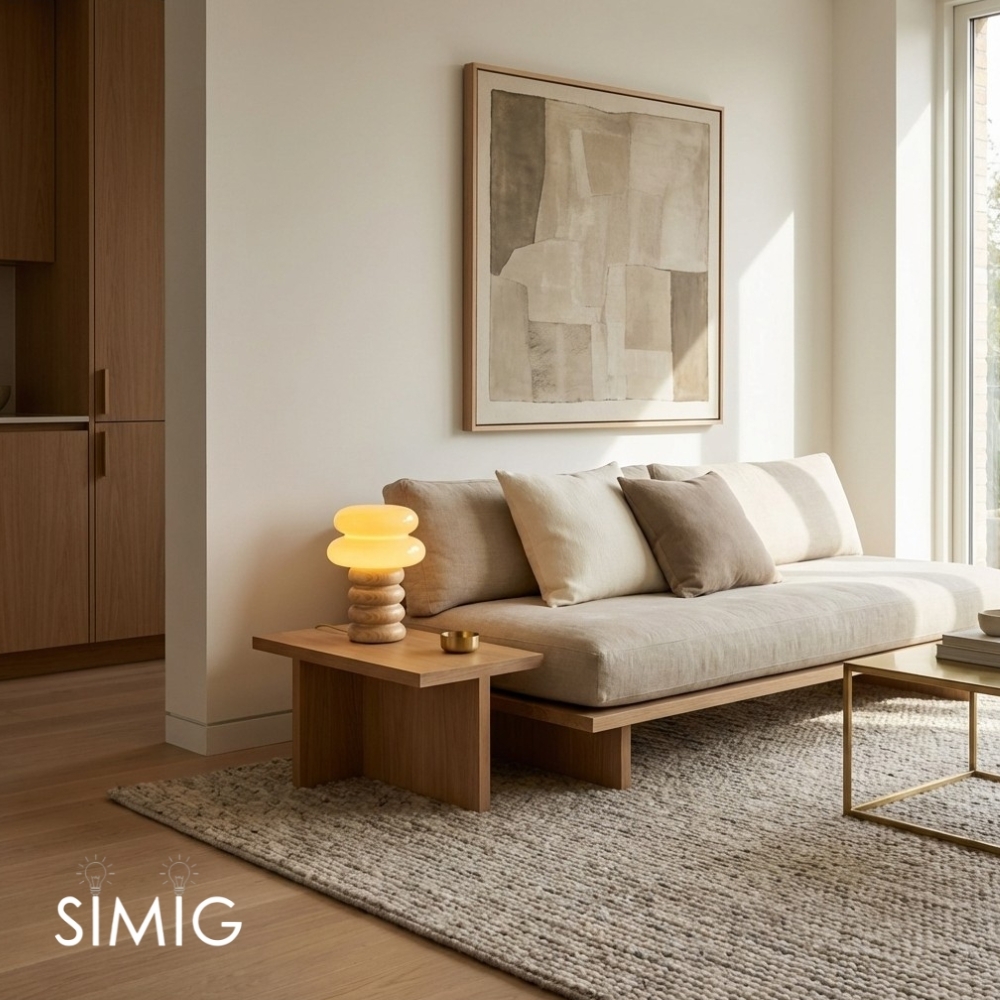 Auralume Modern Accent Lamp - Elegant Design for Desk or Lounge Area T554