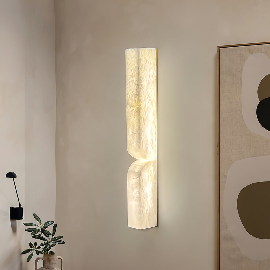Rectangular Alabaster Wall Lamp T1863