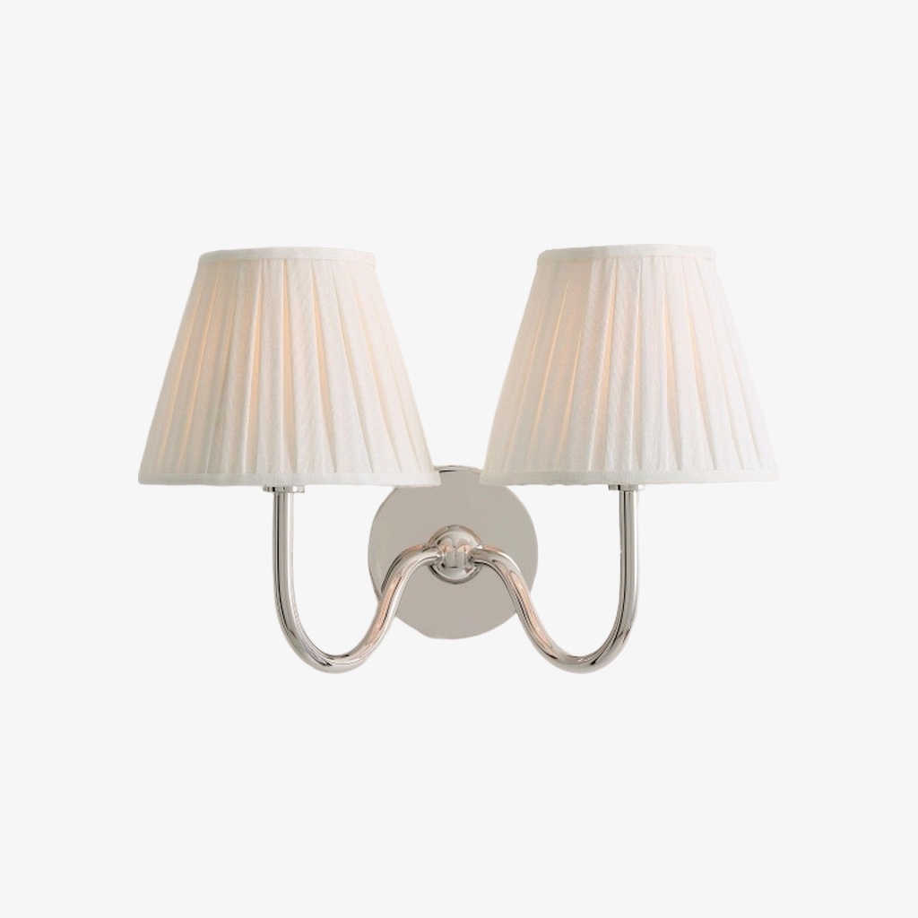 Luvora Modern Pleated Shade Wall Lamp for Bedroom & Living Room T036