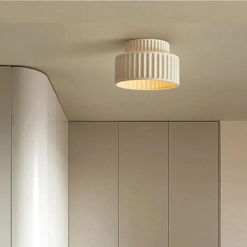 Modern Solid Color Recessed Resin Ceiling Lamp S177