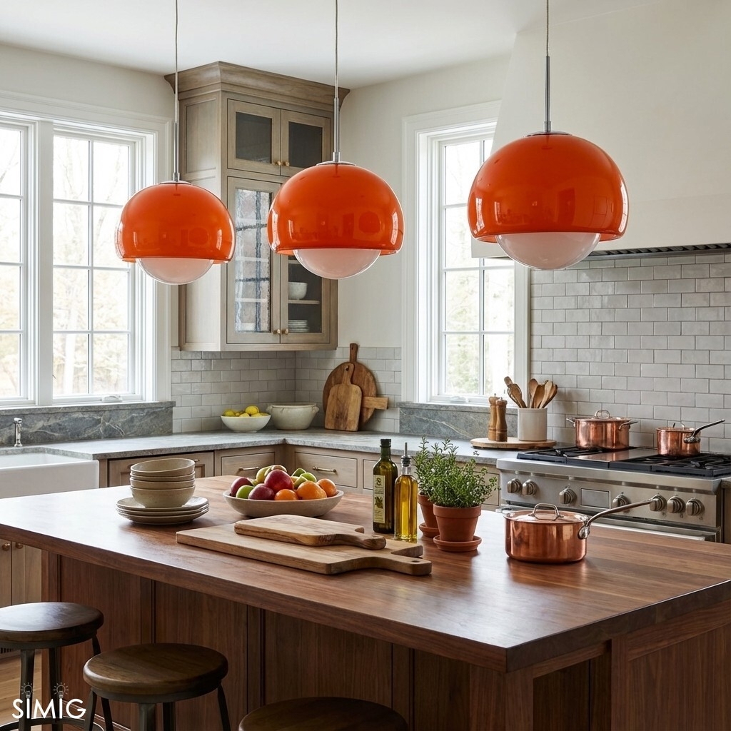 Creative Persimmon Pendant Lamp - Modern Glass and Metal for Dining Room M143