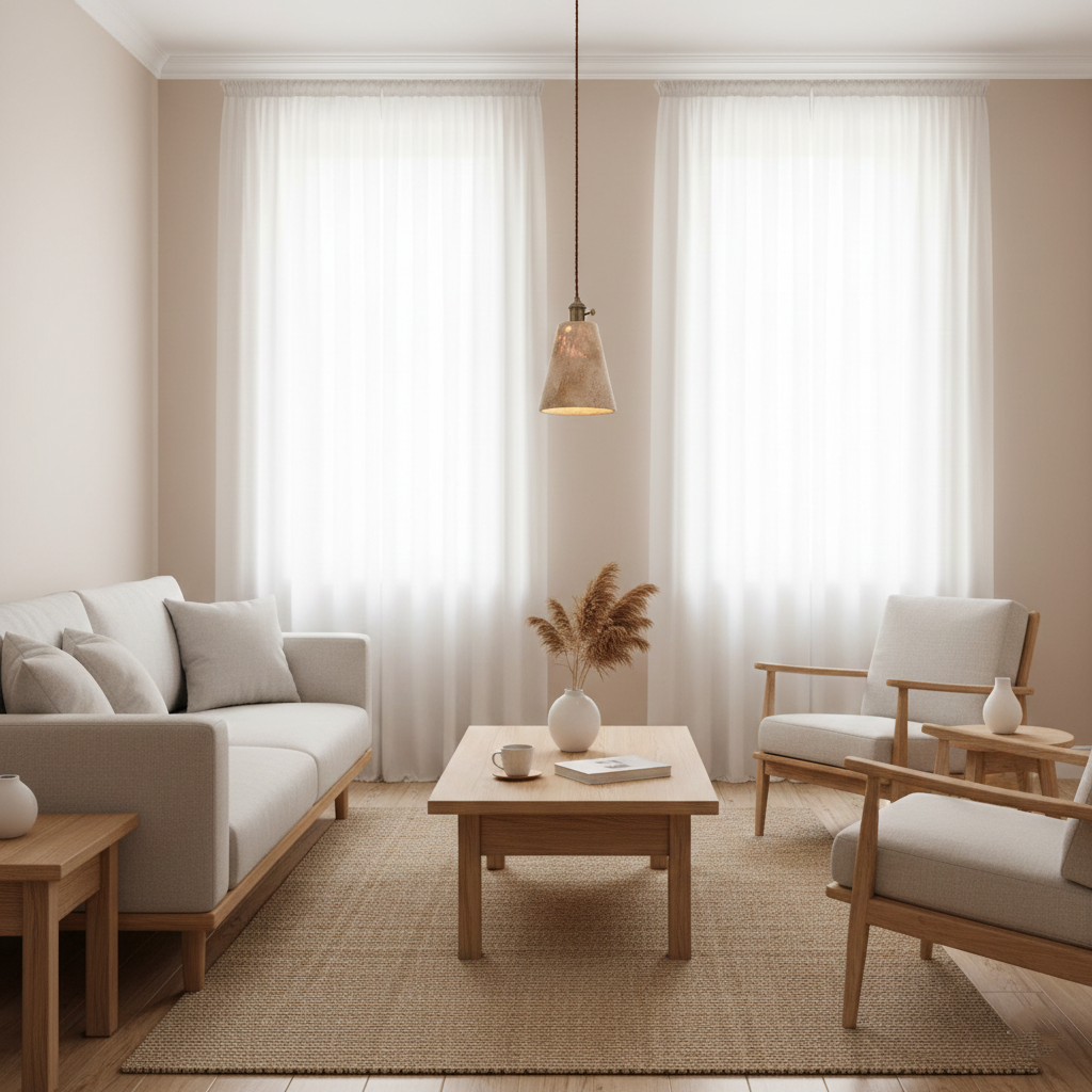 Alagusmo Minimalist Travertine Pendant Light T2116