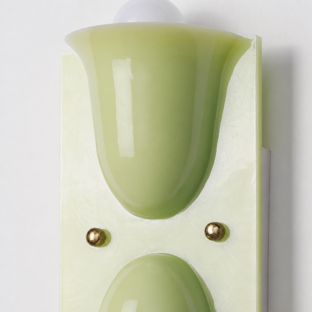 Colorful Sculptural Wall Lamp – Resin Design for Living Room