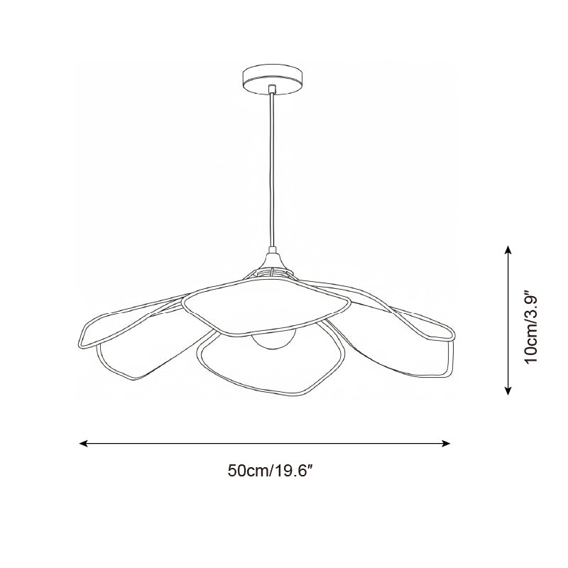 Raffia Petal Pendant Lamp T1475