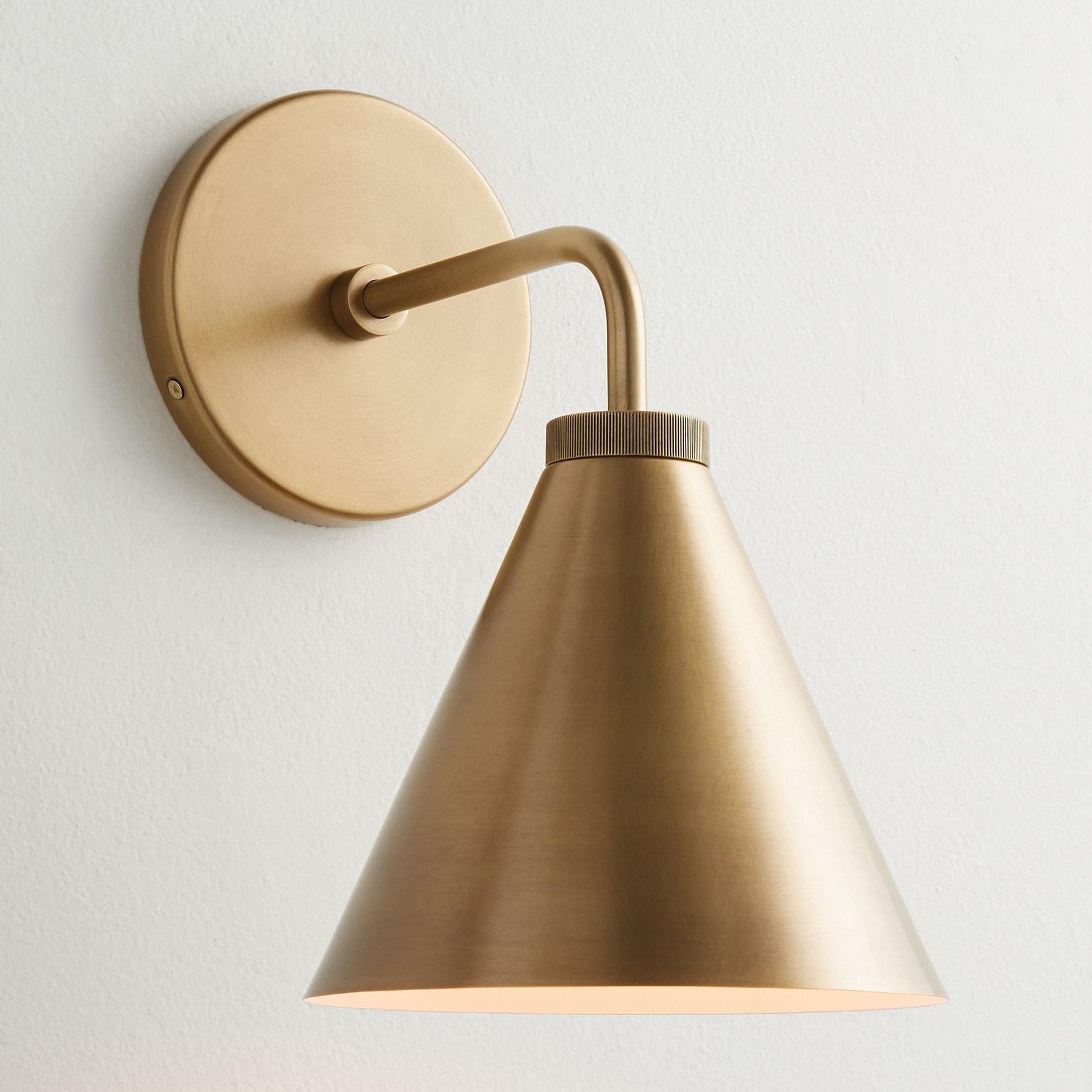 Retro Metal Cone Tapered Sconce Light G34