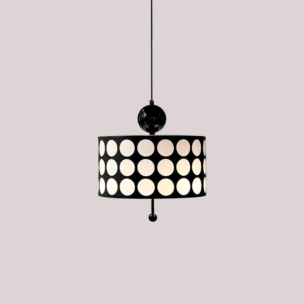 Polka Dot Lattice Pendant Lamp - French Vintage Light for Dining M165