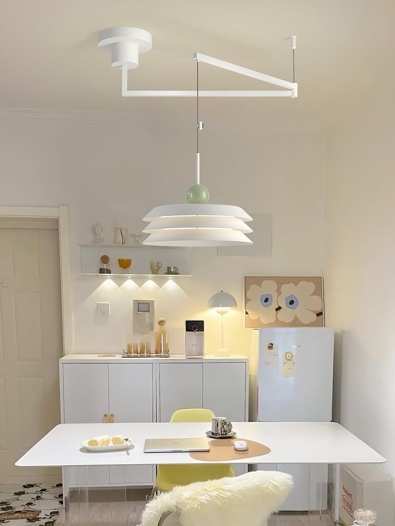 Nordic Creative Cream Style Multi-Layer Pendant Lamp For Living Room M345