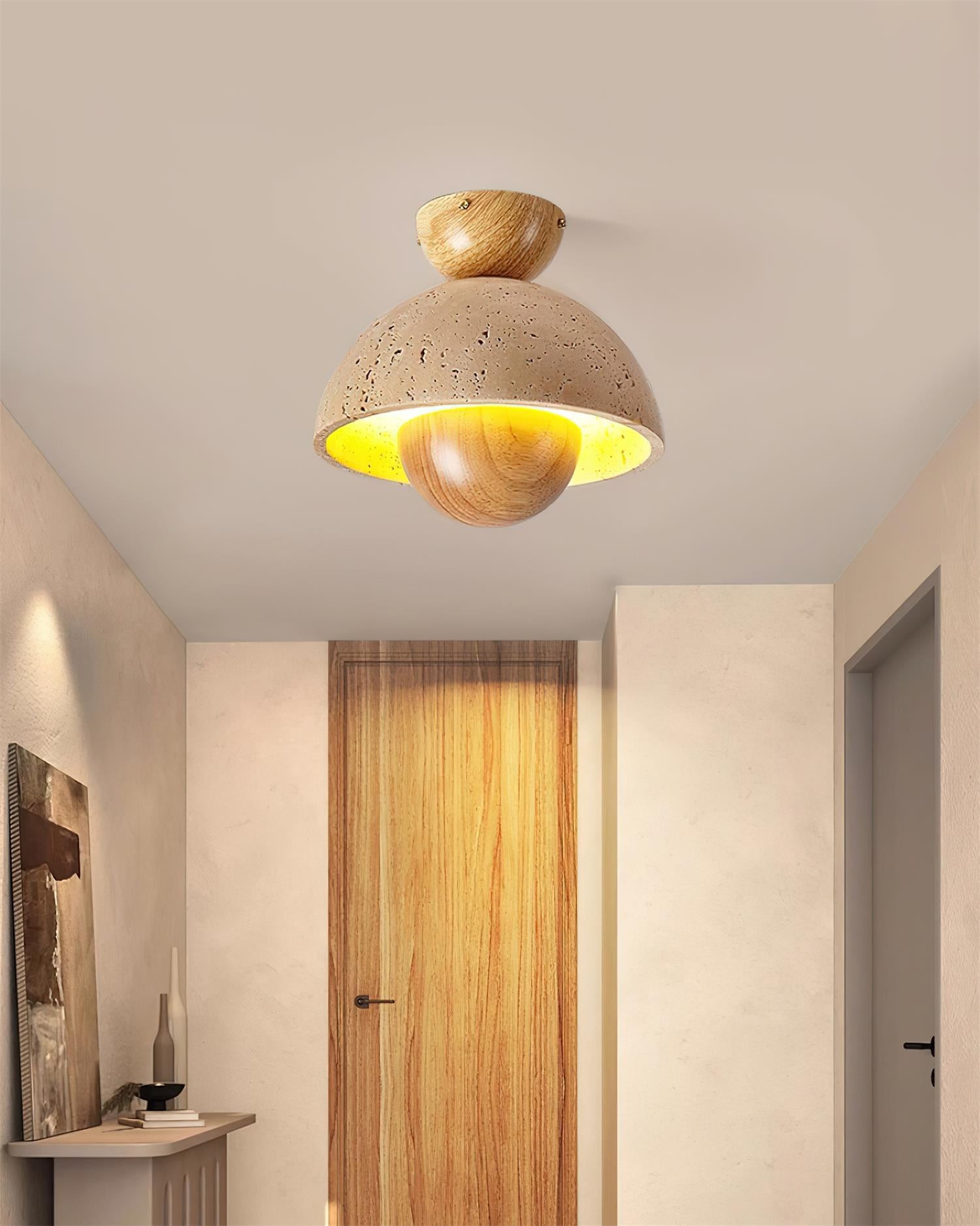 Japanese Wooden Inverted Ceiling Light M88
