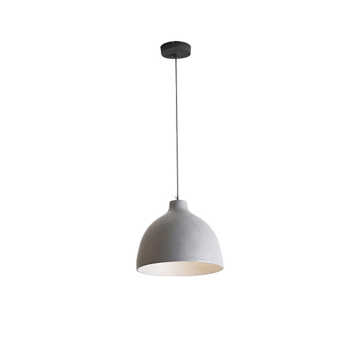 Modern Minimalist Industrial Resin Bowl LED Pendant Light M327