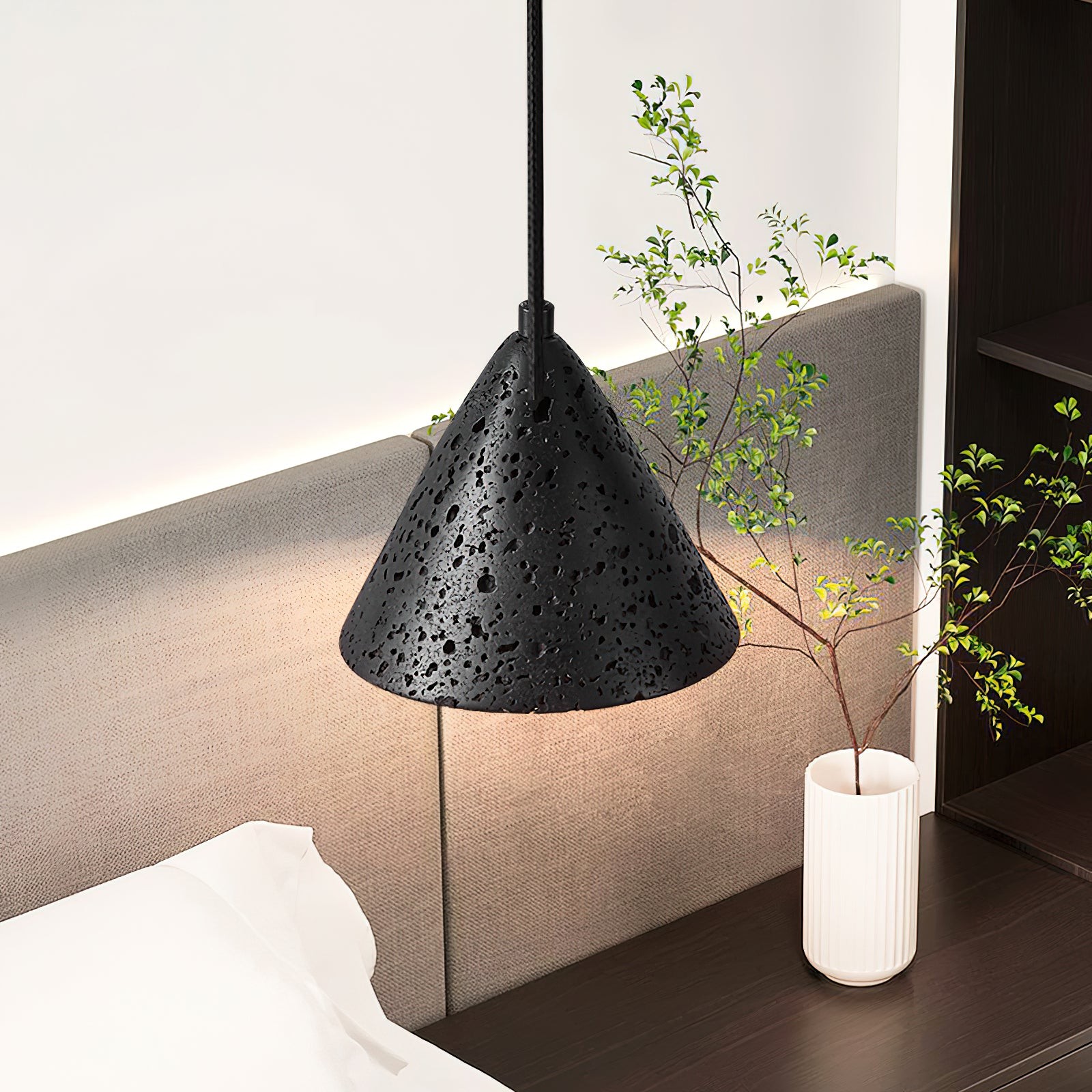 Wabi-Sabi Style Creative Travertine Pendant Light M502