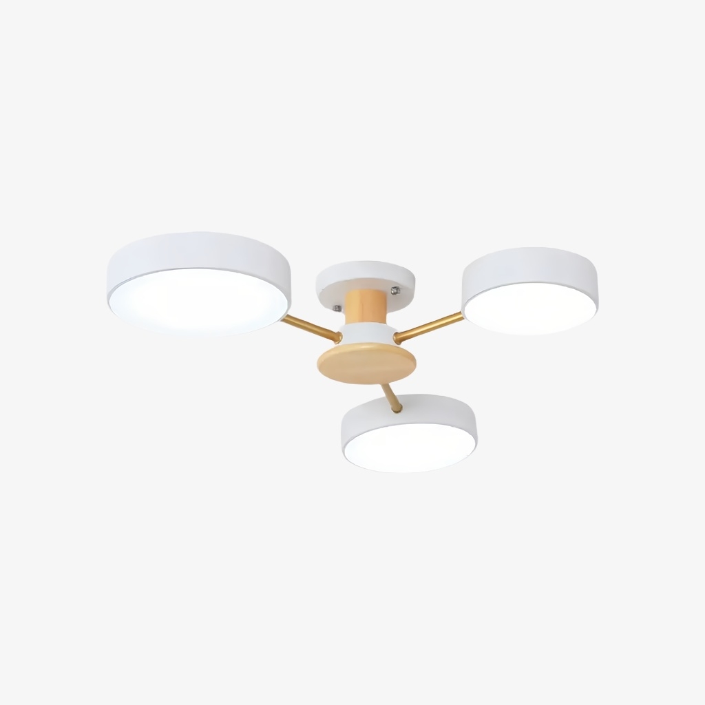 Stylish Wood-Branch Ceiling Lamp - LED Light for Dining Room and Living Room S378
