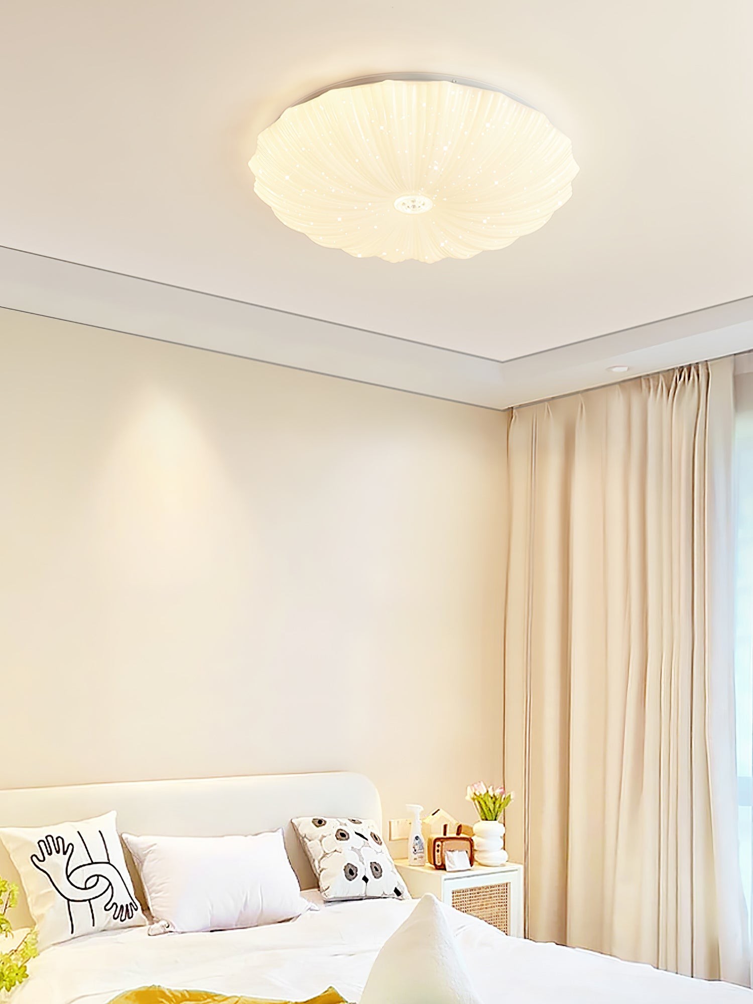 Acrylic Shell Round Ceiling Lamp M412