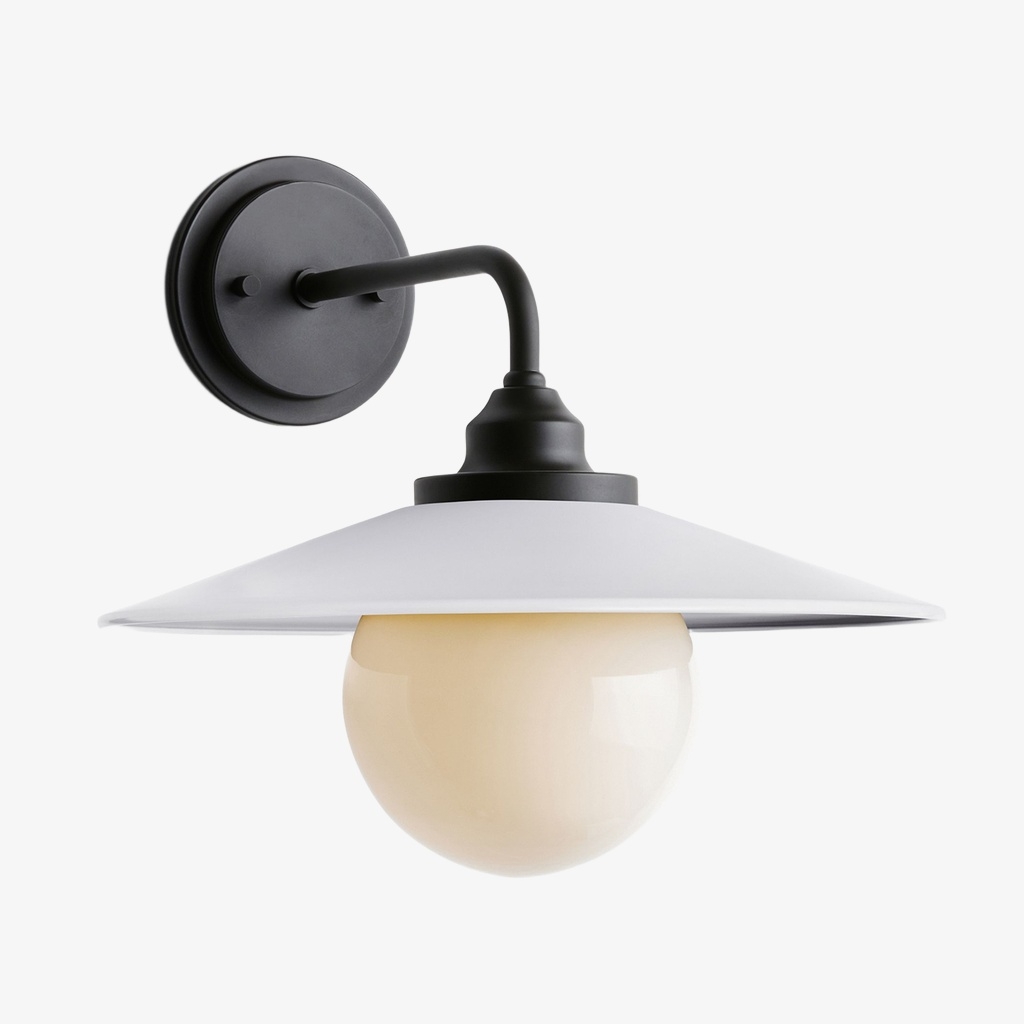 Cordax Utility-Inspired Wall Sconce - Metal and Glass for Indoor Outdoor Decor T1071