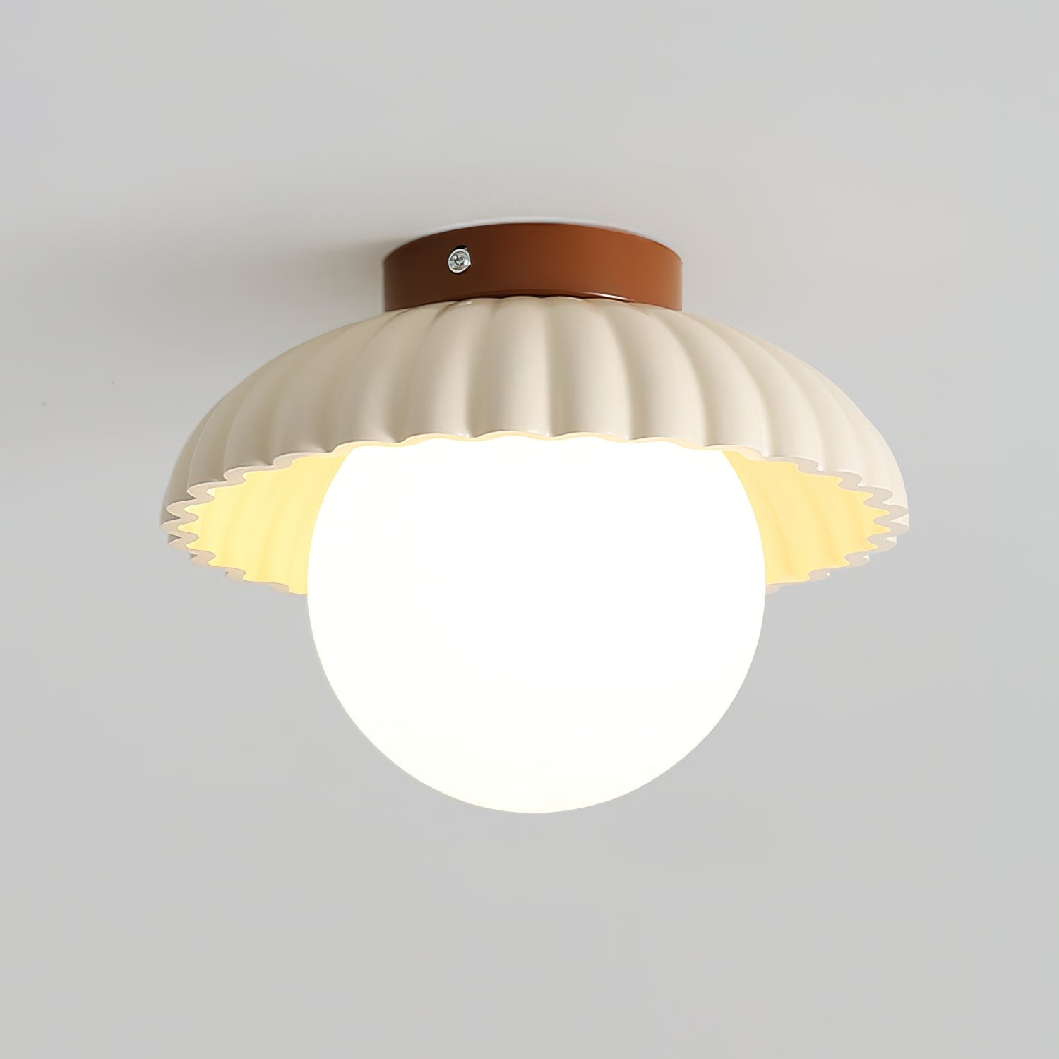 Alien Cream Glass Ceiling Light - Modern Nordic Ceiling Fixture M77