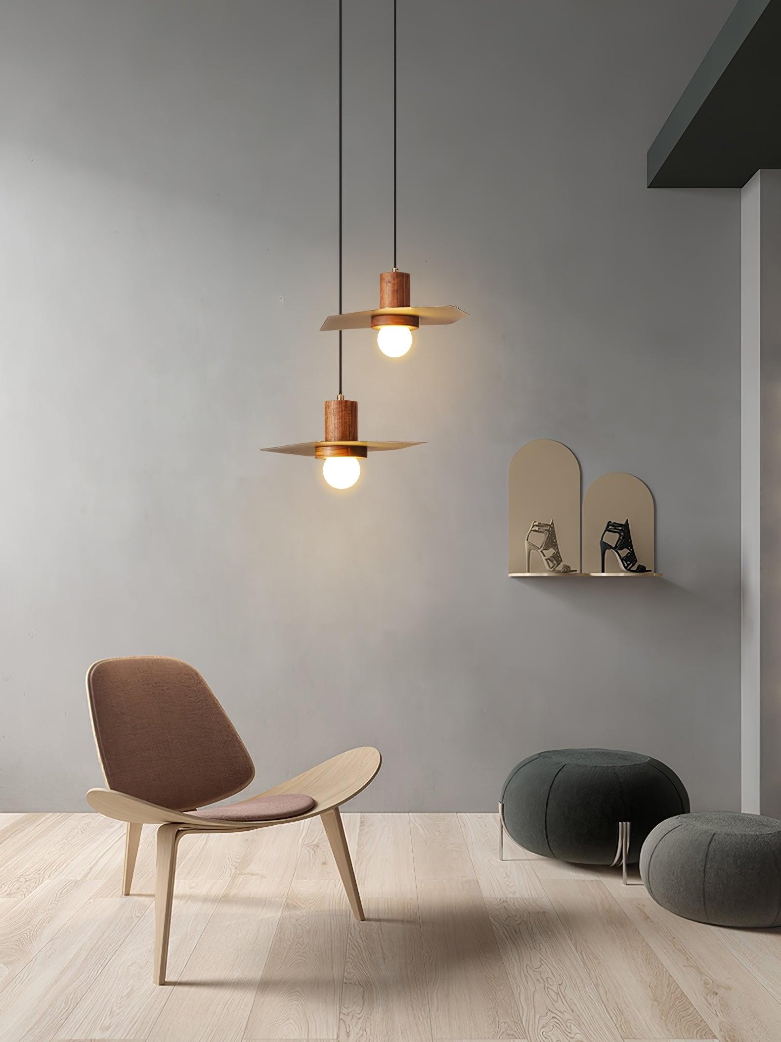 Walnut Copper Jupiter Pendant Lamp G20