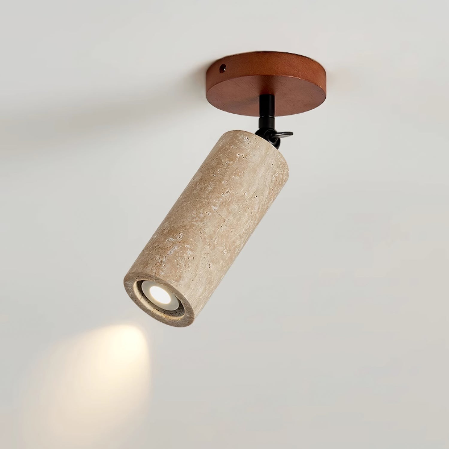 Wabi-Sabi Travertine Adjustable Wall Lamp M487