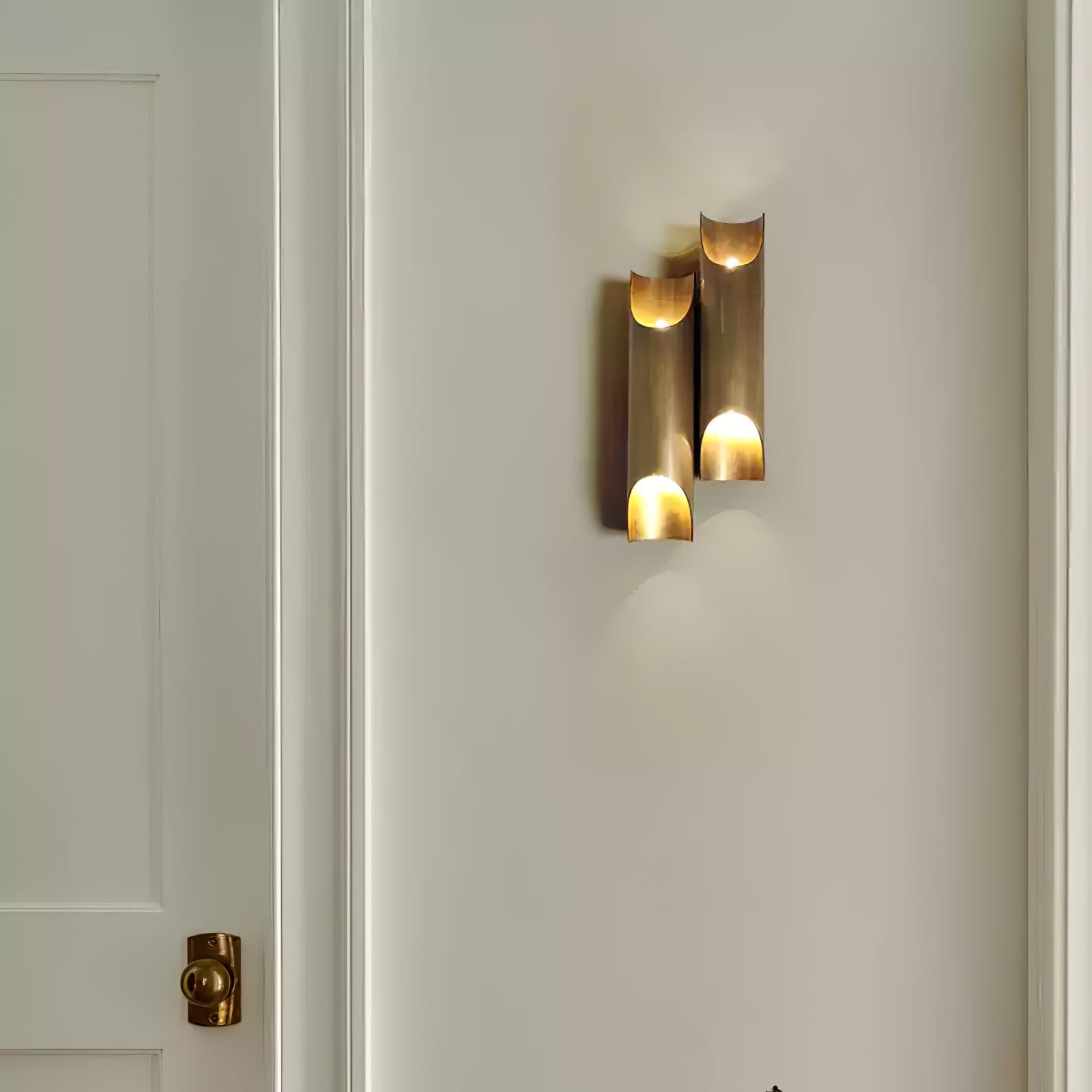 Brass Double Tube Wall Lamp M568