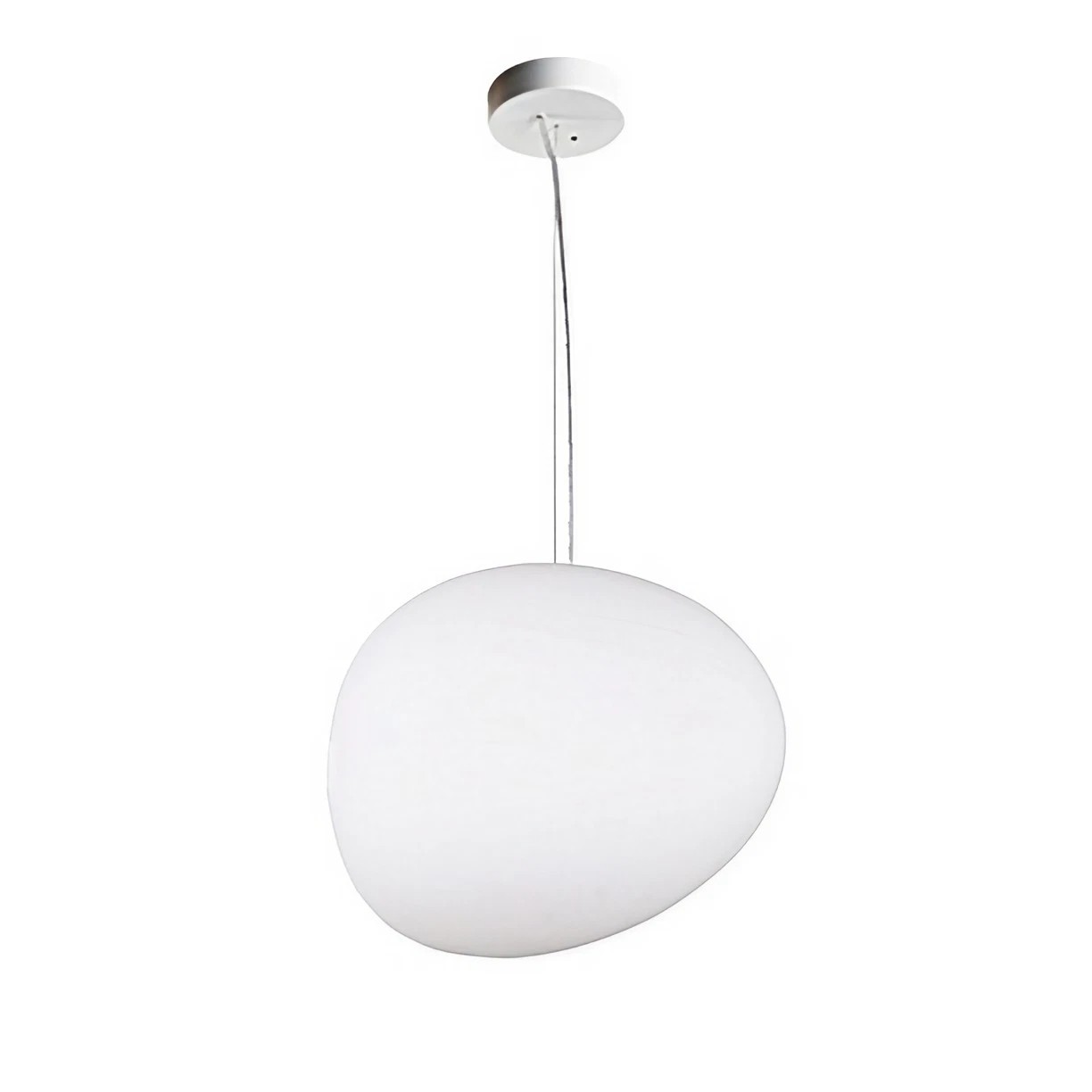 Pebble Orb Deco Milk Glass Pendant Light S161