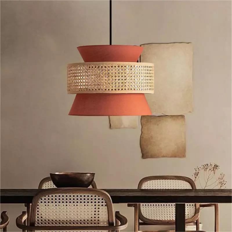 Natural Texture Rattan Pendant Light