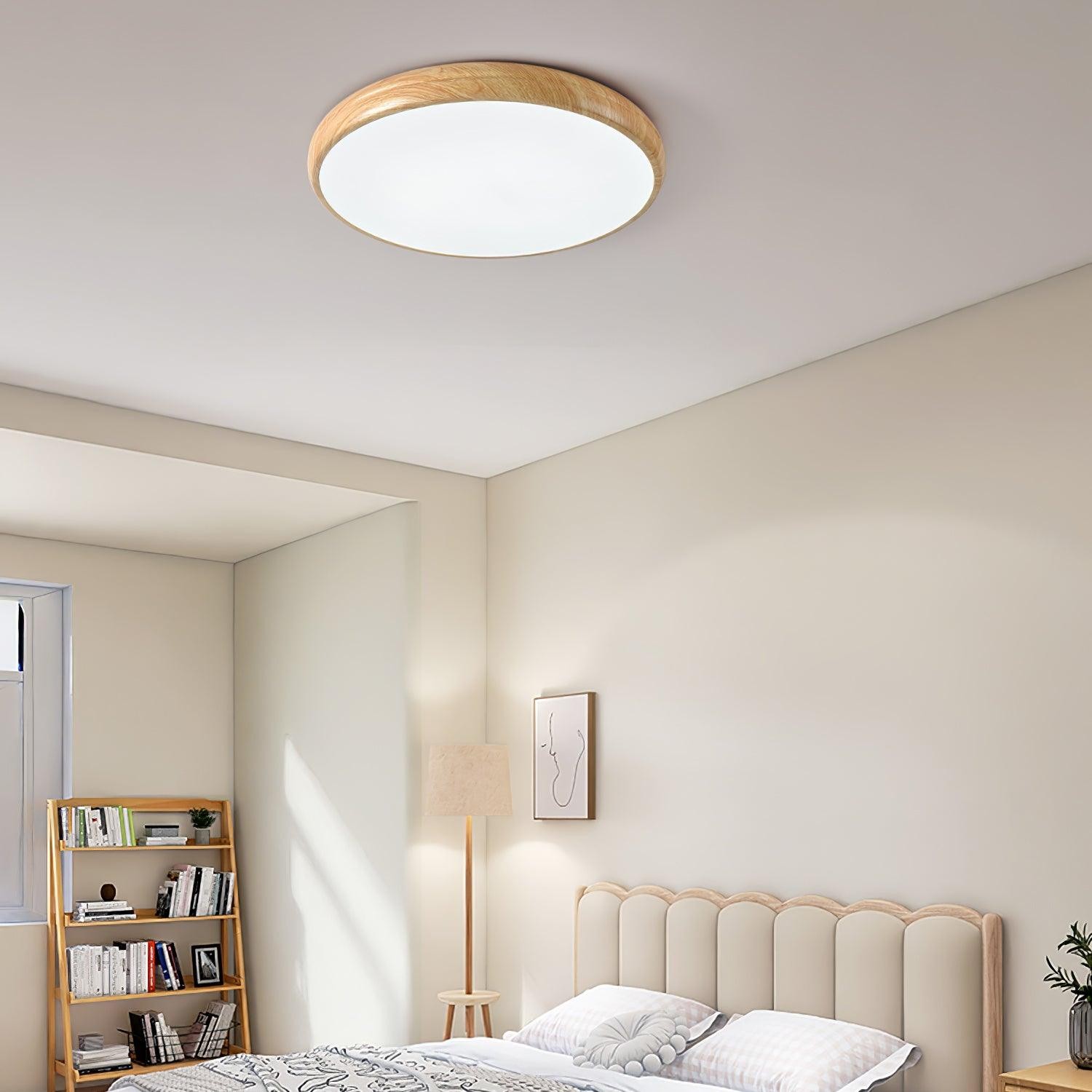 Wood Grain Round Ceiling Lamp M196