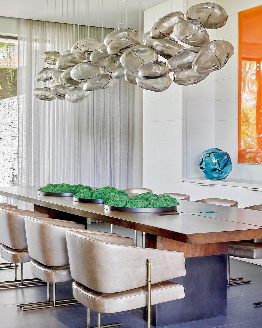 Multi-Head Irregular Glass Bubble Chandelier M79