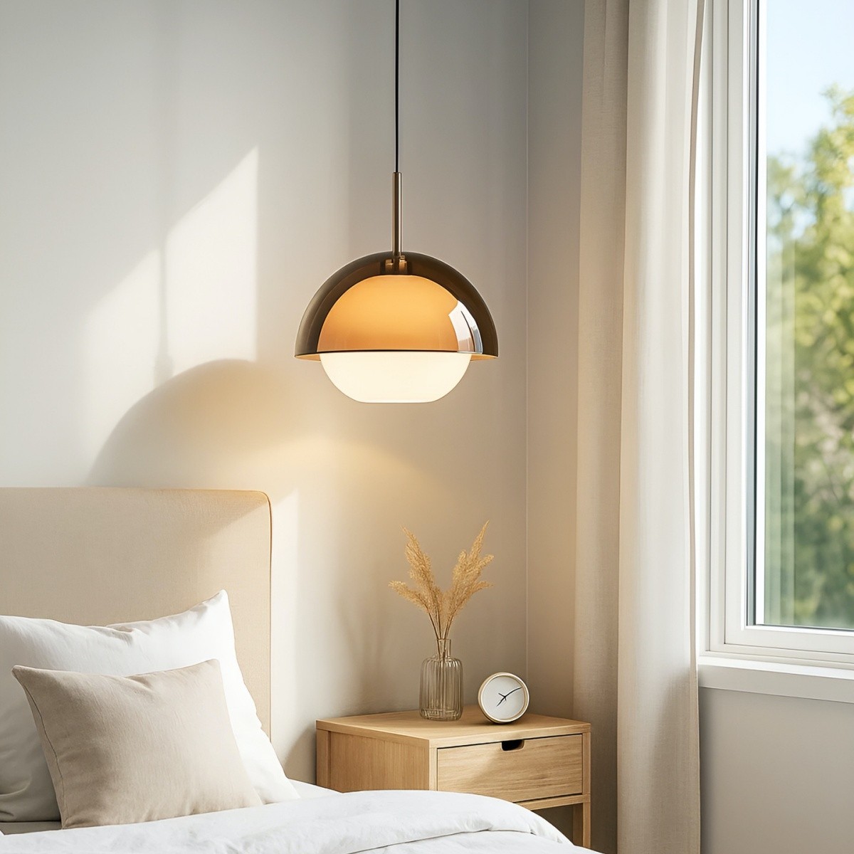 Sunset Inspired Acrylic Pendant Lamp – Warm & 3-Color Options S255