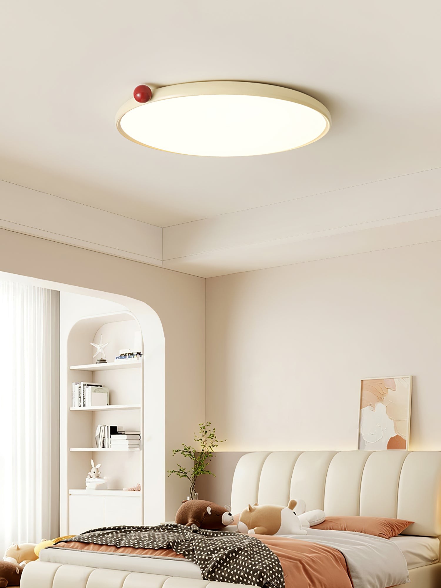 Minimalist Disc Cream Style Ultra-thin Ceiling Lamp M440