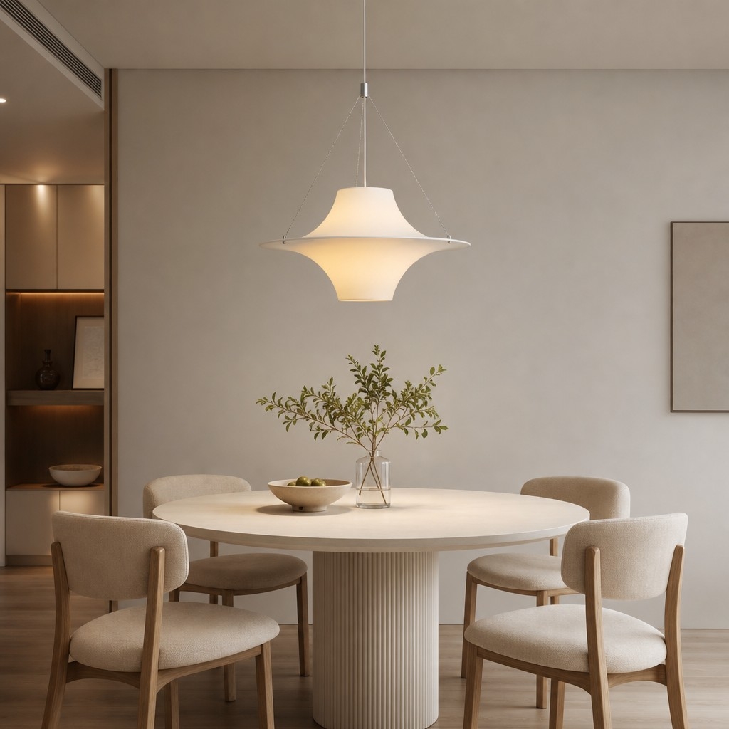 Saebery UFO-Shaped Pendant Lamp - Elegant Design Ideal for Kitchen or Workspace T2276