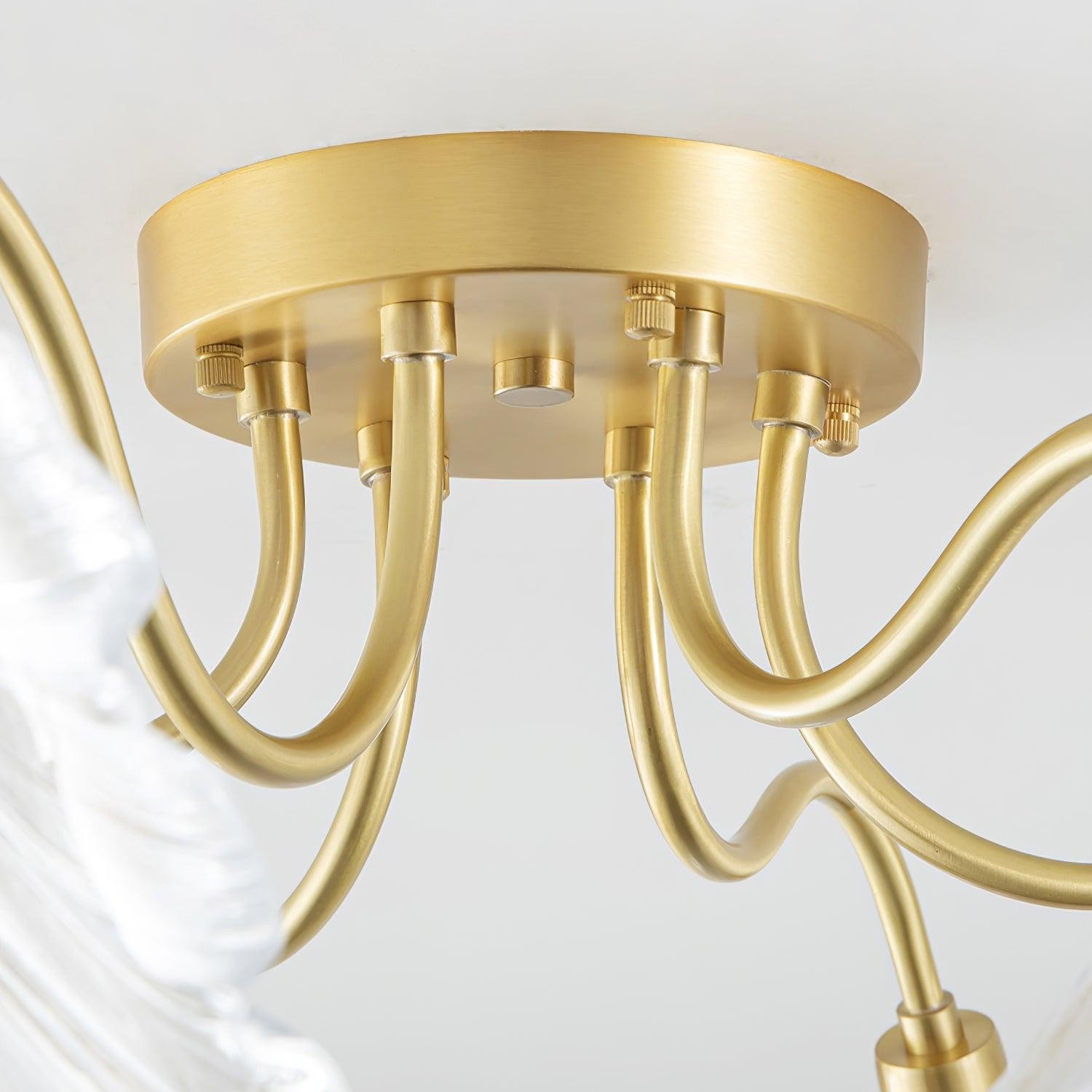 Murano Glass Flowers Ceiling Light P049