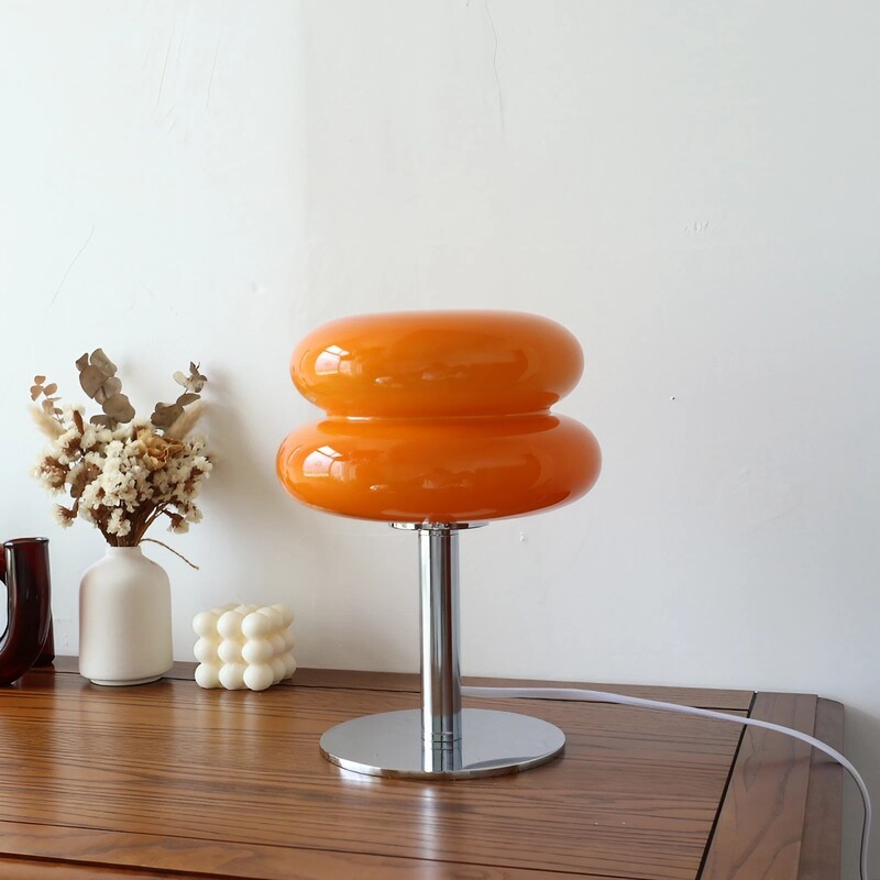 Bauhaus Lollipop Ripple Glass Table Lamp S27
