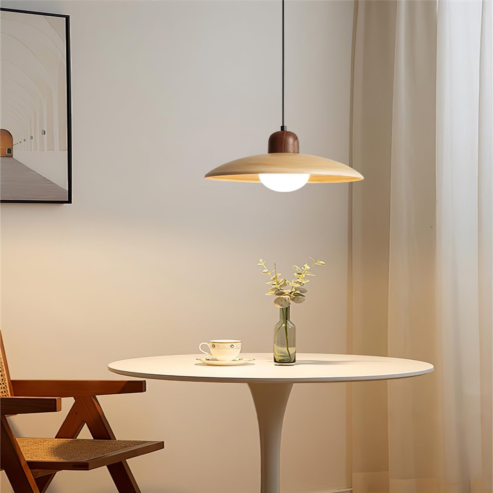 Medieval Style Simple Round Table Pendant Lamp M489