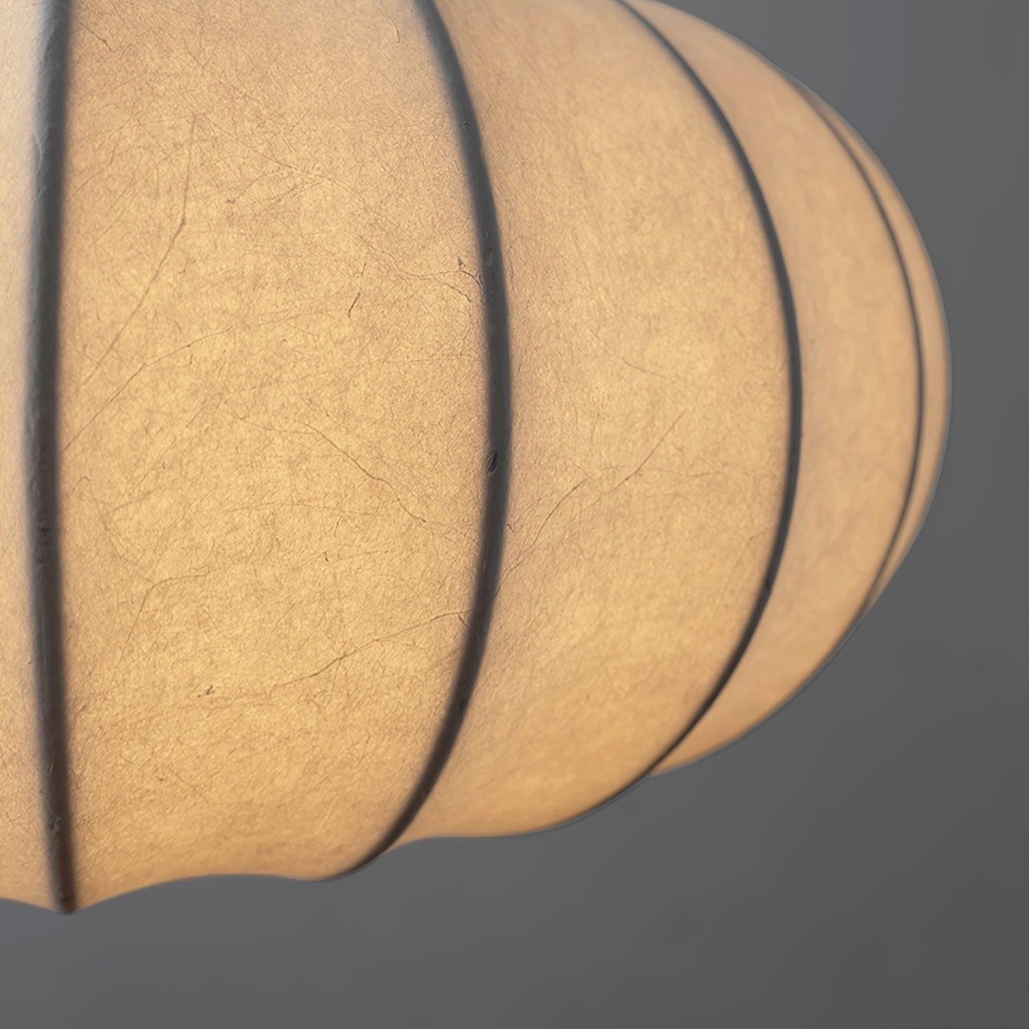 Simple Wabi-sabi White Lantern Fabric Pendant Lamp M06