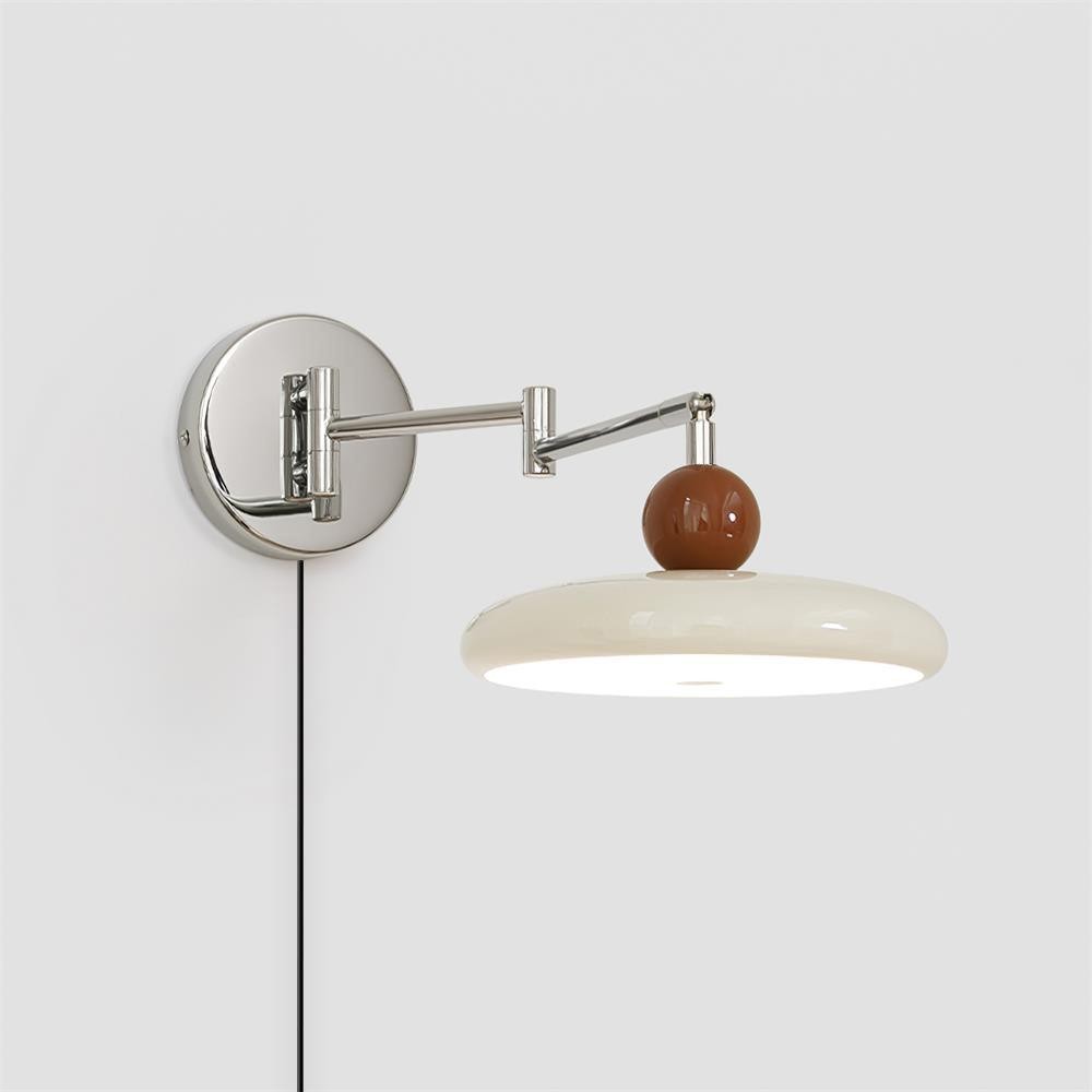 Swing Arm Bedside Plug In Wall Lamp M142
