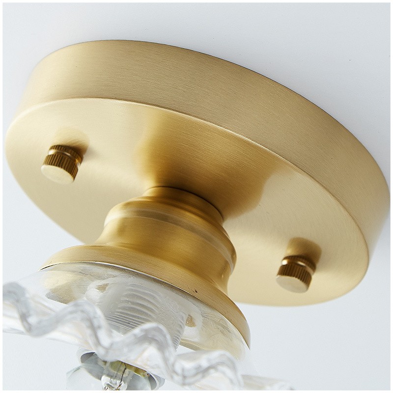 Japanese Retro Glass Ceiling Lamp For Bedroom Hallway S62