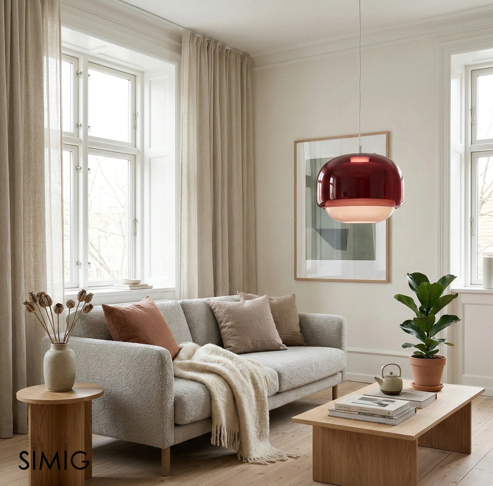 Clinco Layered Glass Hanging Lamp ‑ Chic Design for Living Room S251