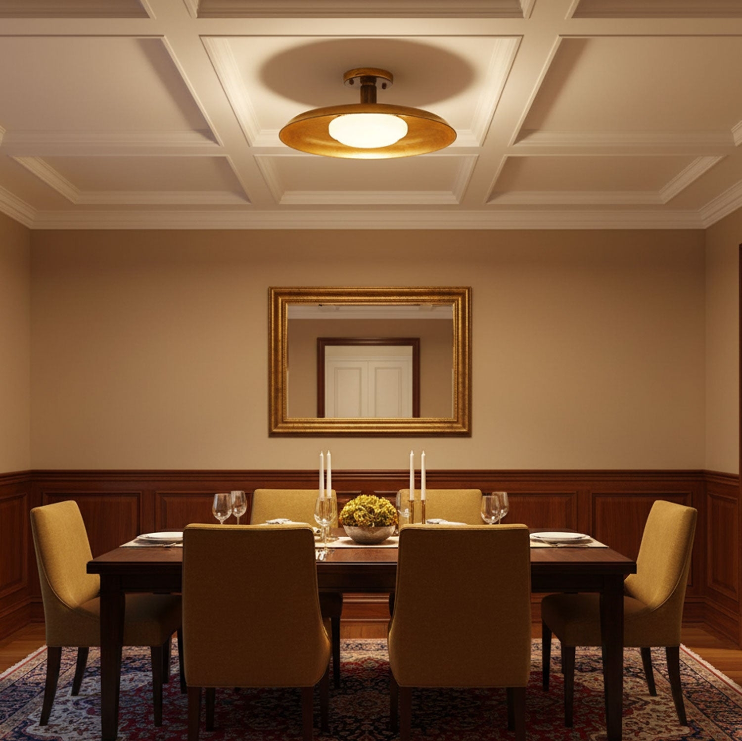Pot-Lid Style Flat-Panel Ceiling Light T1921