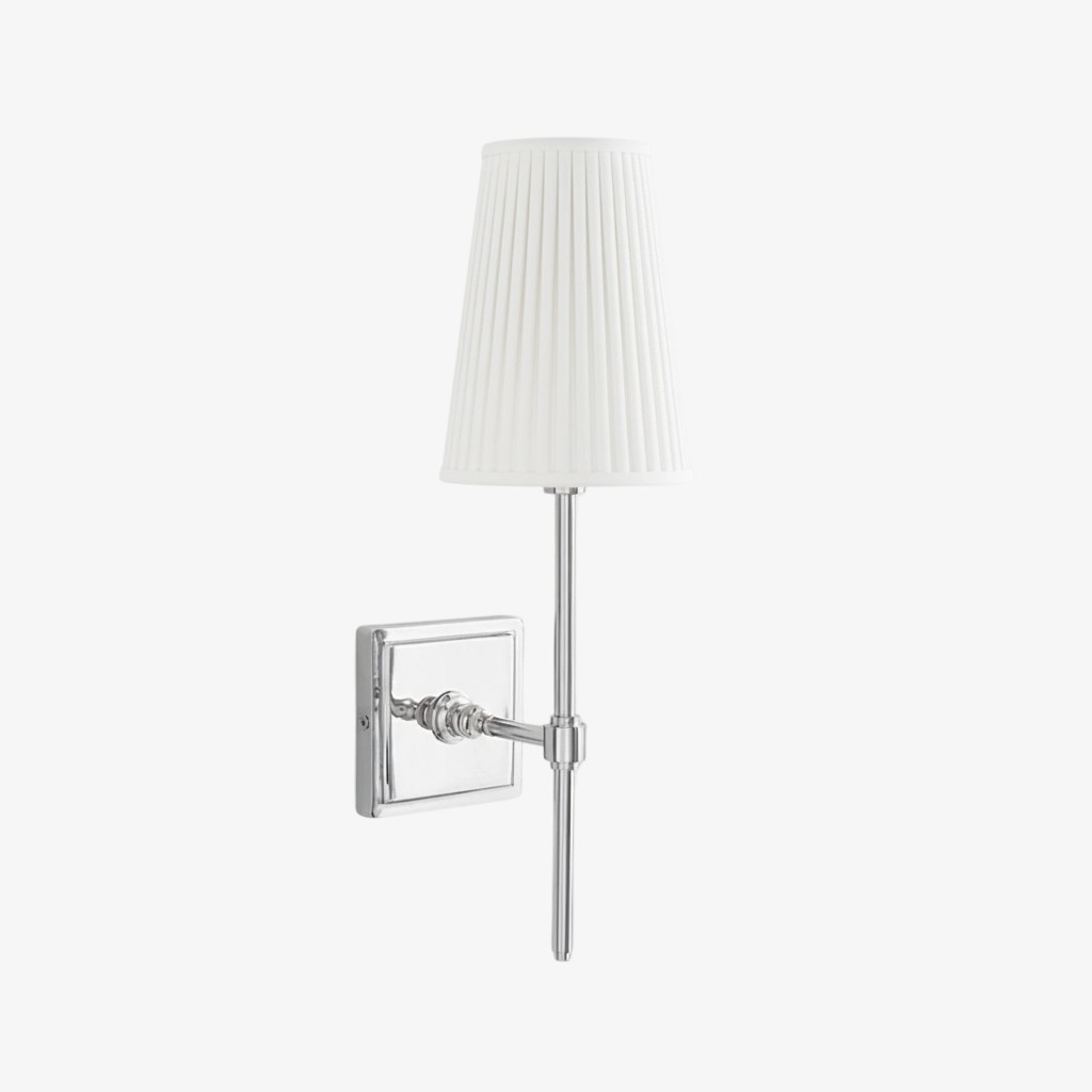 Derlina Stylish Retro Wall Lamp with White Linen Shades – Modern Industrial Design for Any Room T273