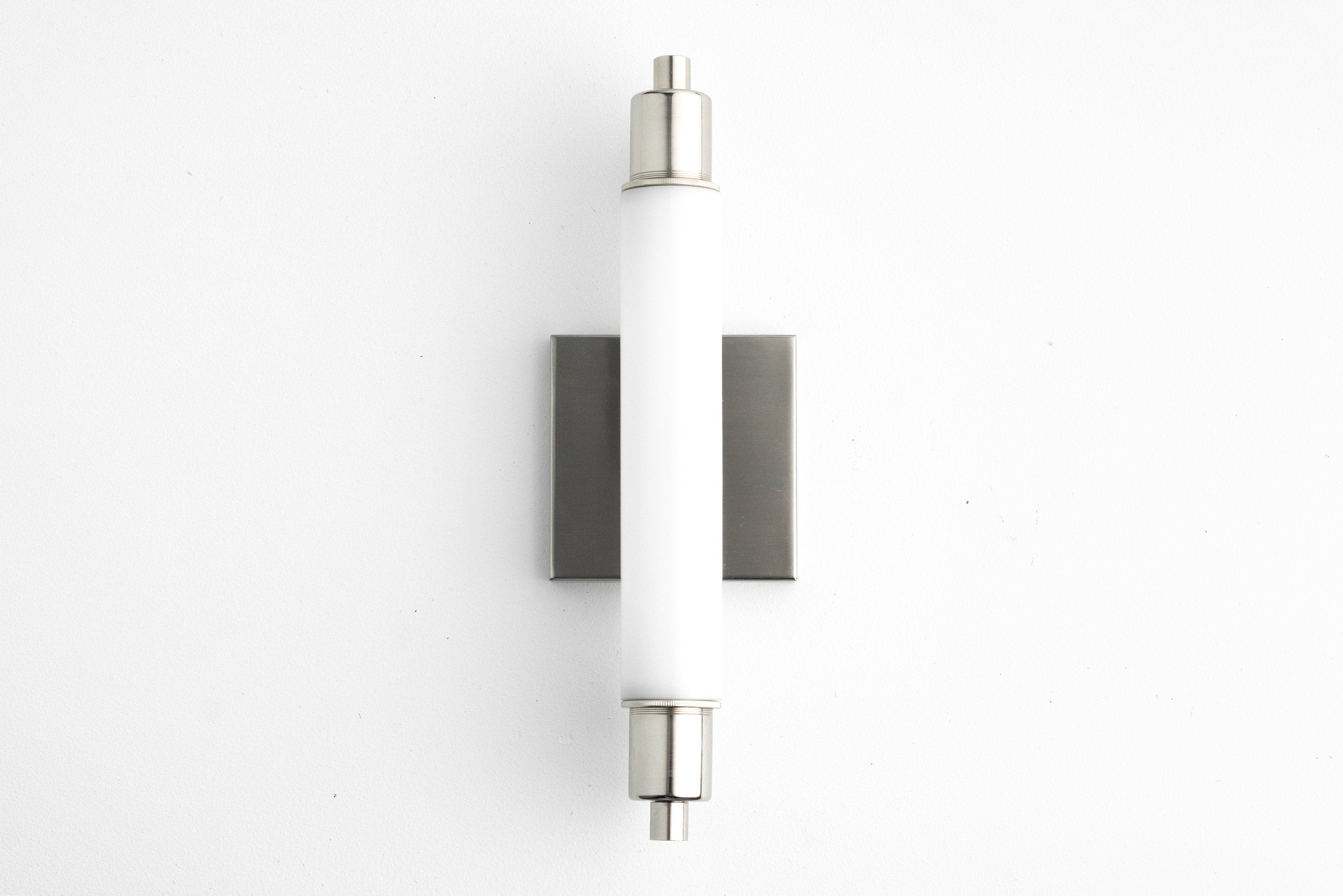 Ornato Luxe Modern Vanity Sconce - Art Deco Wall Light with Cylinder Shade T387