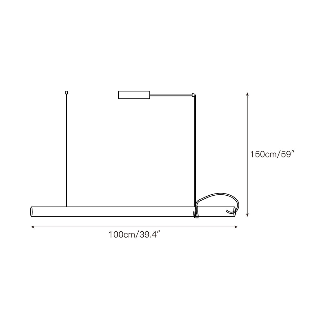 Tubular Linear LED Pendant Lamp T1920