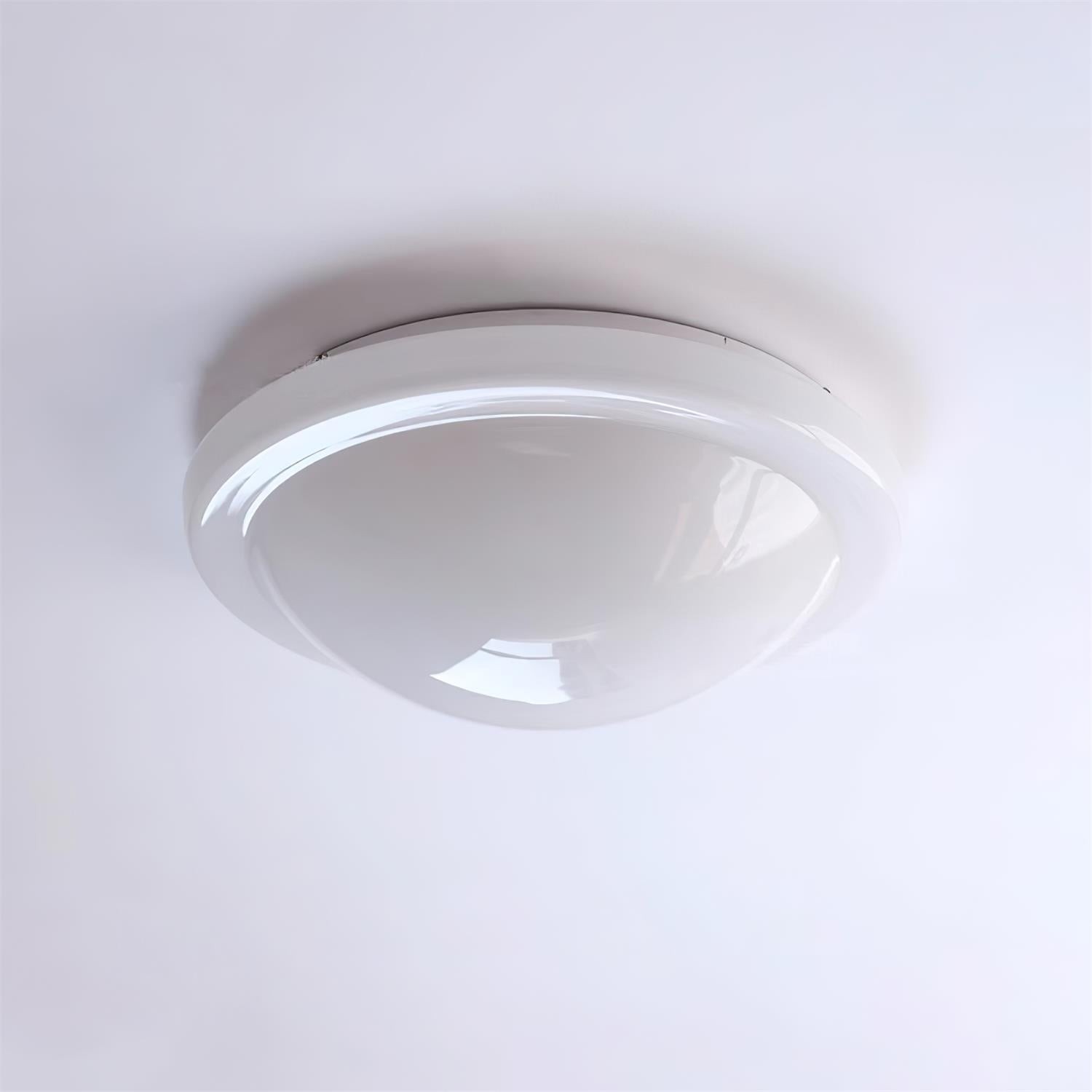 Modern Miminalist White Glass Led Ceiling Lamp M307