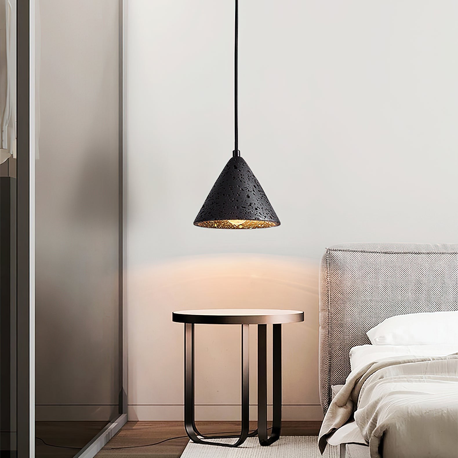 Wabi-Sabi Style Creative Travertine Pendant Light M502