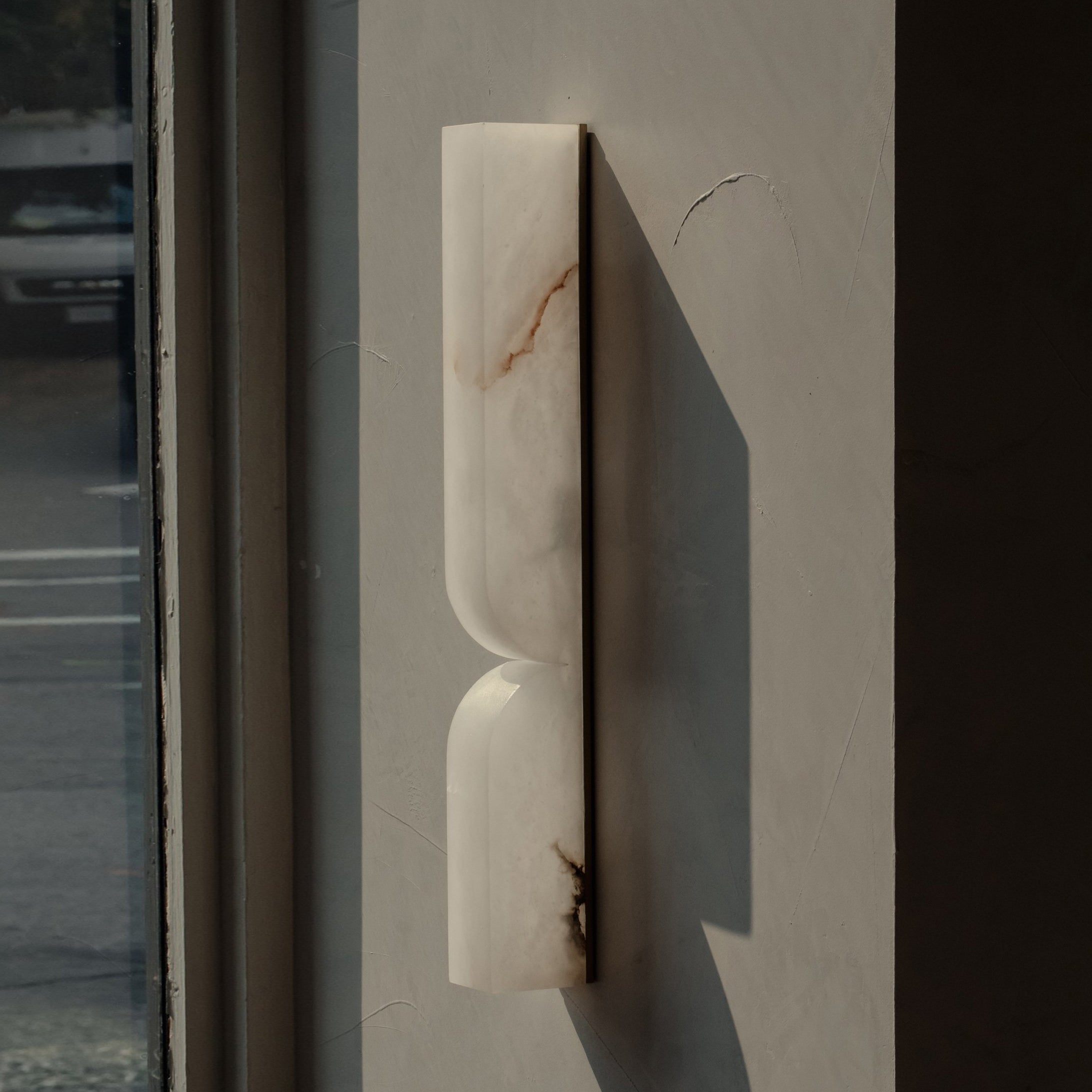 Rectangular Alabaster Wall Lamp T1863