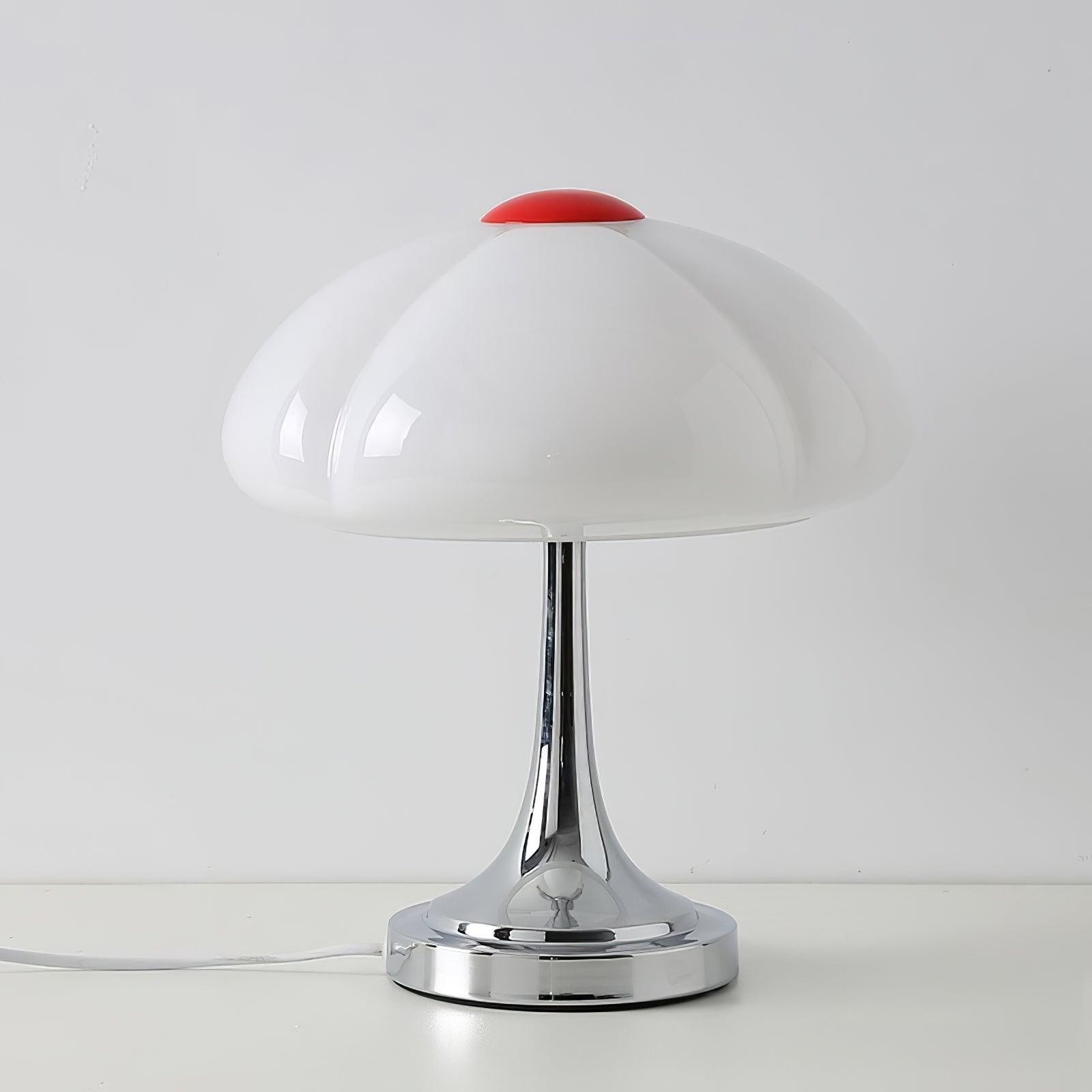 Cream Style Glass Mushroom Table Lamp M220