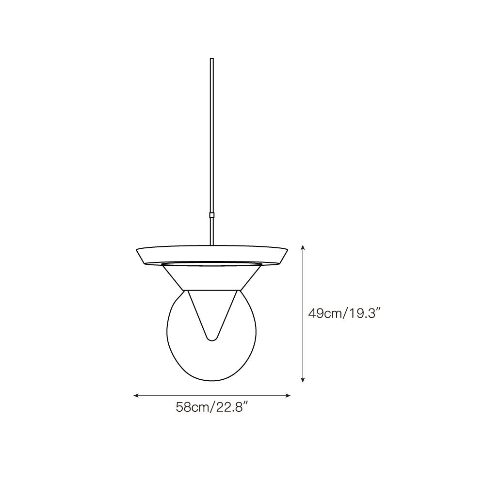 Eirene Glass Pendant Lamp T1926