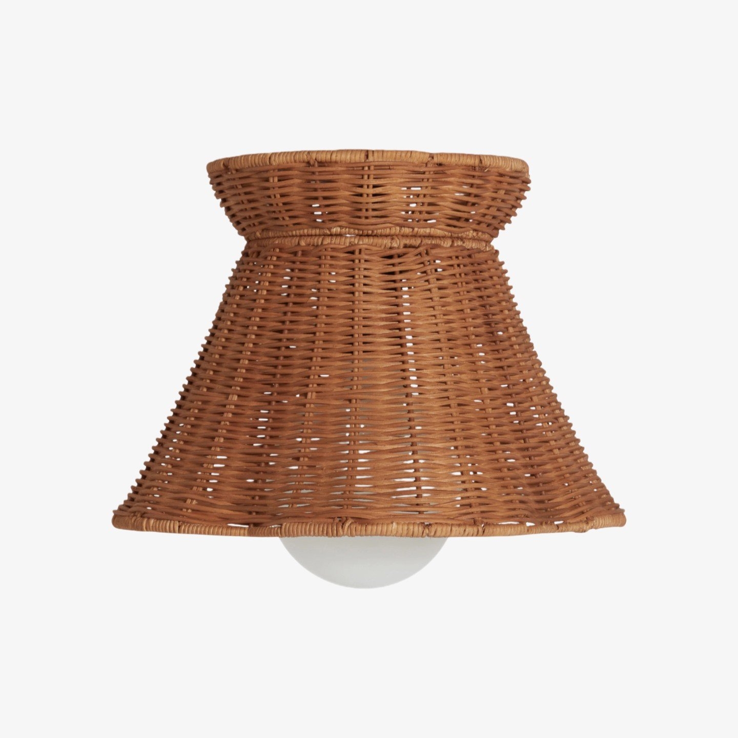 Wickara Woven Organic Silhouette Ceiling Light - Rattan Boho Style for Living Room T686