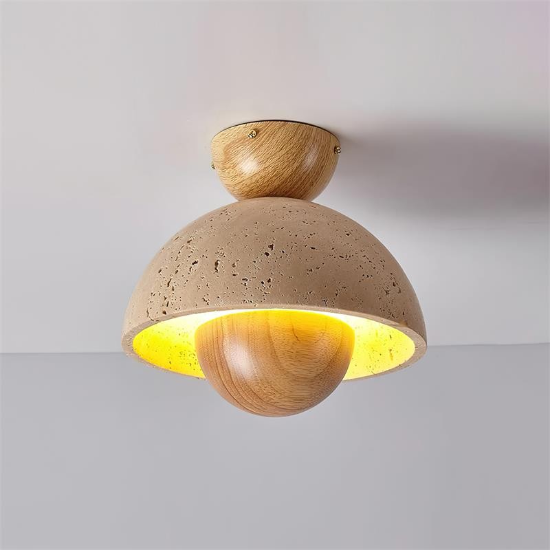Japanese Wooden Inverted Ceiling Light M88