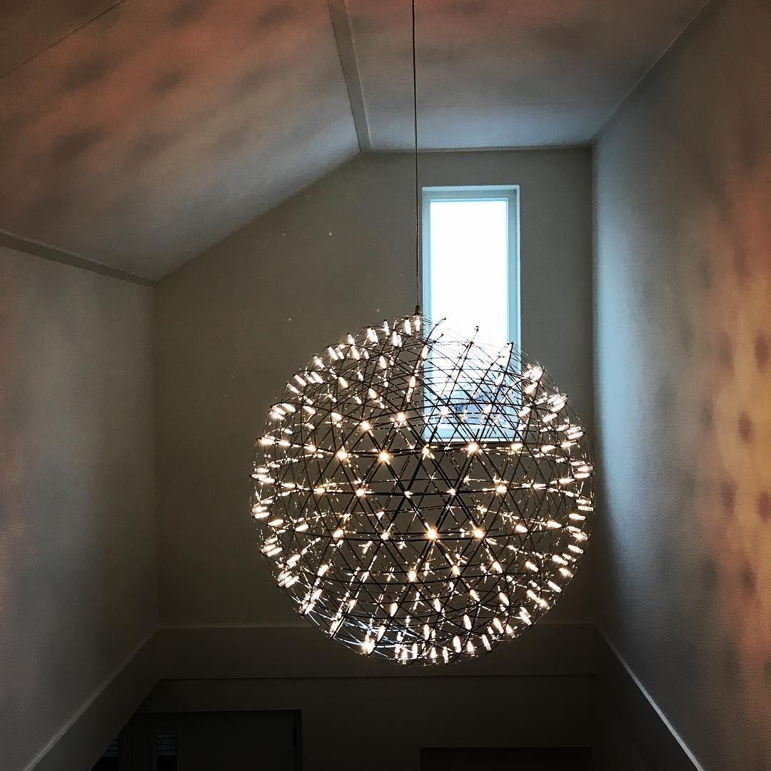 Silver Spark Ball Pendant Light T204